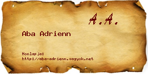 Aba Adrienn névjegykártya