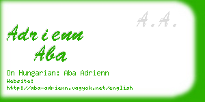 adrienn aba business card